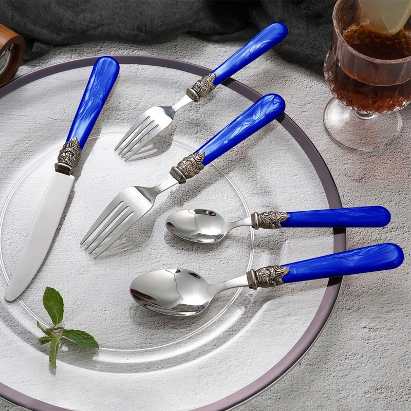 CATHYLIN 20 pieces 18/10 Stainless Steel Silverware Sets With Deep