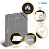 HERMA 19502 Portfolio Folder DIN A4 Translucent Yellow, Sturdy Plastic,