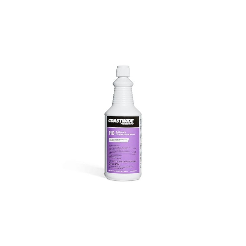 COASTWIDE Restroom Cleaner Non-Acid Disinfectant Bathroom Cleaner, 32 Oz. (CW110RU32-A)
