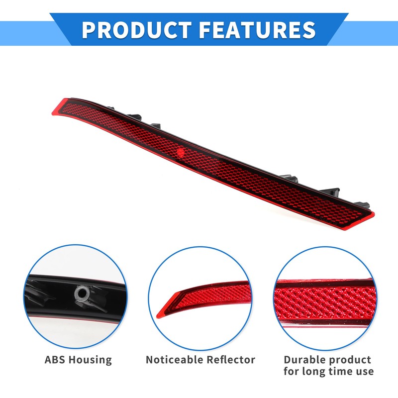 VekAuto Bumper Reflector Compatible for Land Rover Range Rover Velar