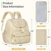 LASUK Diaper Bag Small Diaper Backpack, Stylish Quilted Baby Backpacks,