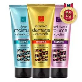 Elastine [엘라스틴] 트리트먼트 200ml x 3개 (모이스쳐/데미지/볼륨 중 택1) Elastin Treatment 200ml x 3 (Choose 1: Moisture/Damage/Volume) [Moisturizer]