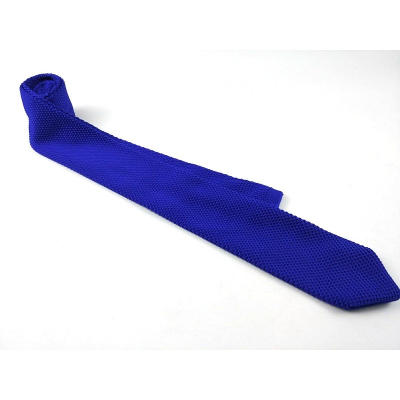 F NODE Knit Tie, Narrow Tie, Simple, Plain, Sword Point,