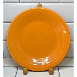 HOMER LAUGHLIN FIESTA WARE 9" ROUND BUFFET LUNCHEN PLATE(S) TANGERINE ORANGE