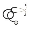 Medical Stethoscope Dual Head Clear Transmission Soft Ear Plugs Stainless