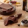 DII Solid Napkin Set Collection, 20x20, Bark Brown, 6 Piece