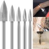 Pack of 5 Wood Carving Tool, HSS Engraving Tool, Wood