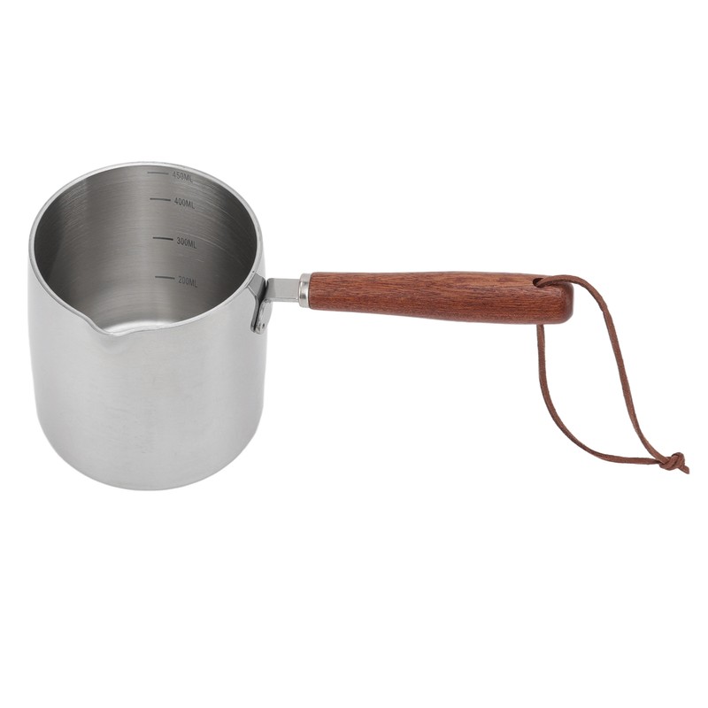 450ML Stainless Steel Butter Warmer Mini Butter Coffee Milk Pot