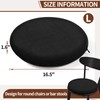 BUYUE Memory Foam Seat Cushion, Dia 16.5" Soft Velvet Round