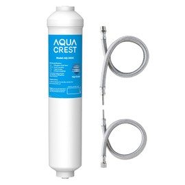 AQUA CREST 5KDC Under Sink Water Filtration System, Direct Connect Under Sink Water Filter, Reduces PFAS, PFOA/PFOS, Chlorine, NSF/ANSI Tested 5K Gallons Ultra High Capacity