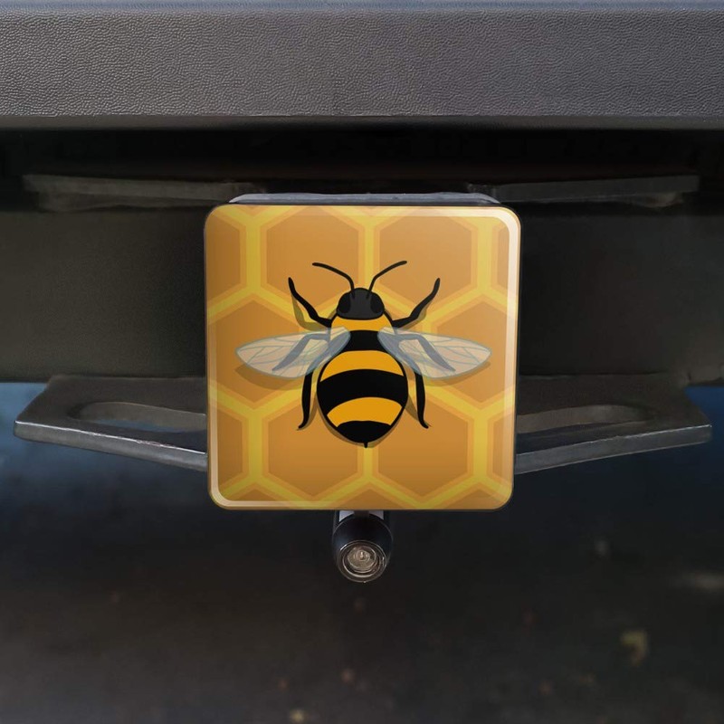 GRAPHICS & MORE Bee on Honeycomb Tow Trailer Hitch Cover