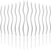 Luter 24pcs Birthday Candles Spiral Birthday Cake Candles Long Thin