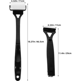 Ciieeo Aplicador de Loción Cuerpo Cómodo Cobertura Uniforme Espalda Mango Largo y Diseño Plegable, Cepillo Autobronceador Adecuado para Casa y Viaje