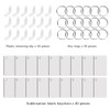 LaiHiulaan 120 Pcs Sublimation Keychain Blanks Rectangle Bulk Products Double