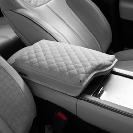 KMMOTORS Center Console Cover for Palisade(2019-2025), Thick Armrest Cushion, Console Protector, Palisade Accessories, Funda de consola Palisade (Palisade, Light Gray)