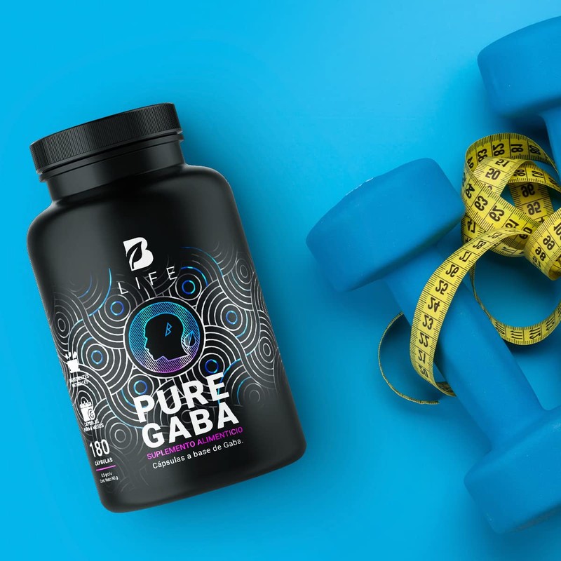 Gaba 500mg de 180 Cápsulas. Ingredientes naturales: Ácido Gamma Aminobutírico.