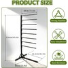Noliven 8-Tier Portable Saddle Pad Rack with Stand for Horse