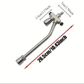 High-Pressure Car Wash Wand for Foam Cannon, Washer Wand Work with Nozzle Tips, Stainless Steel Dual Lance Pressure Washer Wand for Foam Sprayer with 1/4 Quick Connect, Durable Car Washing Tool