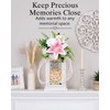 Memorial Lantern with Flower, Sympathy Gift for Loss of Daughter,