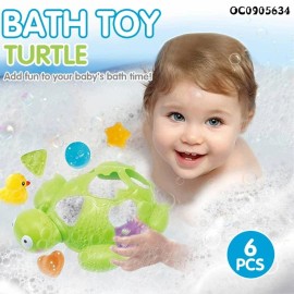 Sperric Turtle Baby Shape Sorter Toy with 6 Colorful Blocks, Sorting & Matching Puzzle