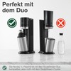 Nordiqo Stainless Steel Bubble Bottle 1 Litre Compatible with Aarke