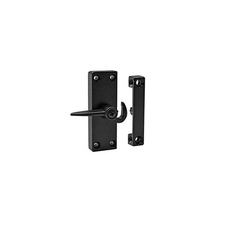 Prime-Line A 104 Die-Cast Black Right-Hand Sliding Screen Door Latch
