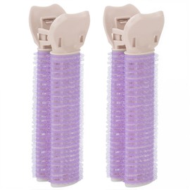 NHQZ Sofortige Volumen-Haarspangen für Frauen – Rollenclips für Volumen, Locken und Ansatzlifting auf allen Haartypen, einfach zu bedienen, Lila, 2 Stück