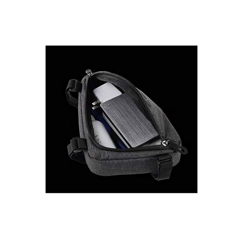 System-S Bicycle Saddle Bag, Grey, Waterproof