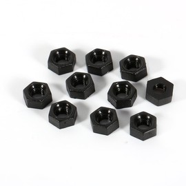 100pcs Hex Nut Nylon Nut M3 Screw Nut Thread Black