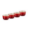 Le Creuset Set of 4 Mini Stoneware Moulds 100 ml