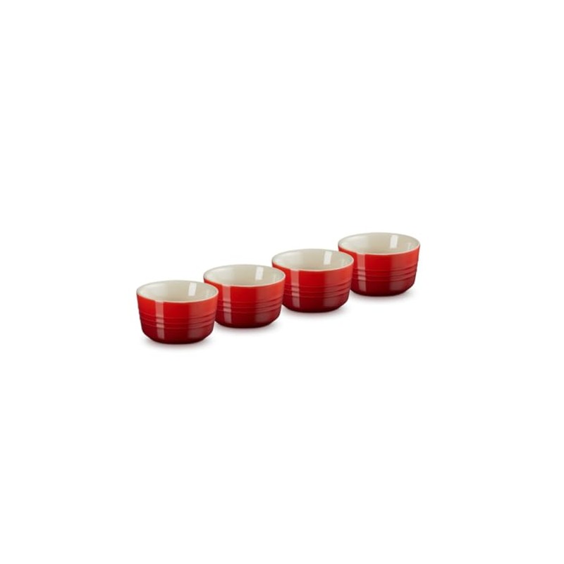 Le Creuset Set of 4 Mini Stoneware Moulds 100 ml