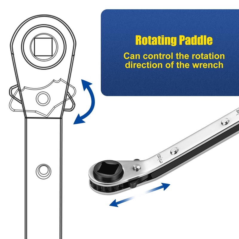 WADEO HVAC Service Wrench 2PCS, Service Wrench Hvac Tools for