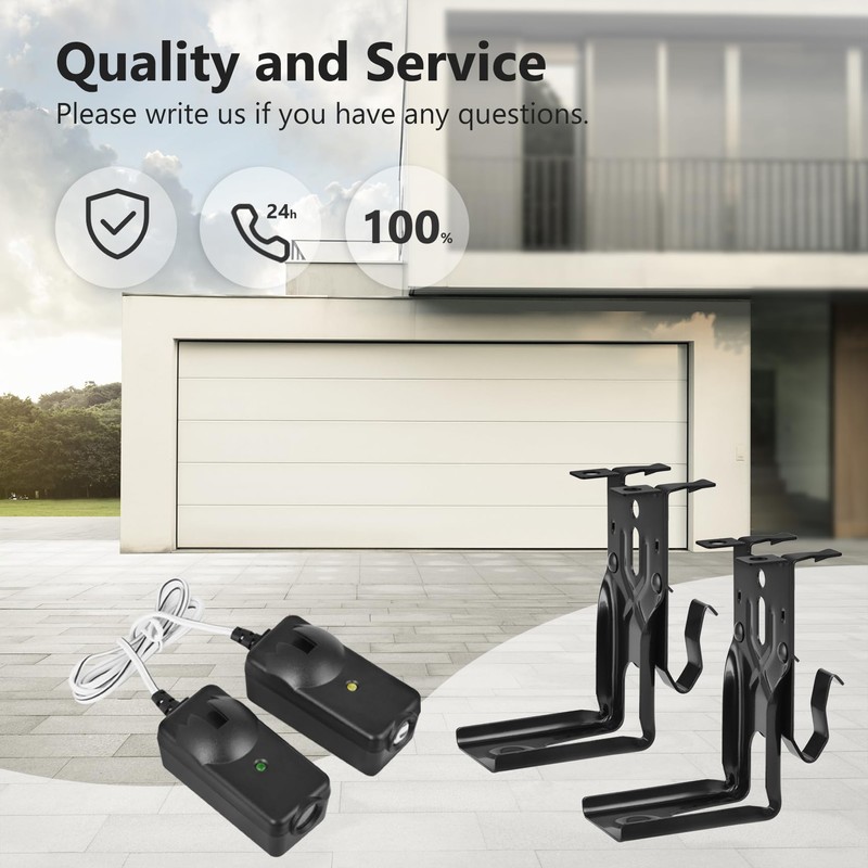 41A5034 Garage Door Sensor with Brackets, Replacement for Liftmaster Chamberlain