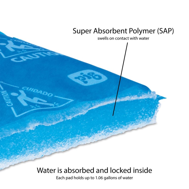 PIG Super Water Absorbent Pad | High-Visibility | Absorb &