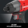Craftsman CMCF800C1R V20 Brushed Lithium-Ion 1/4 in. Cordless Impact Driver
