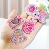 Yudisho 5 Pcs Bling Bag Charms,Cute Acrylic Charms for Bogg