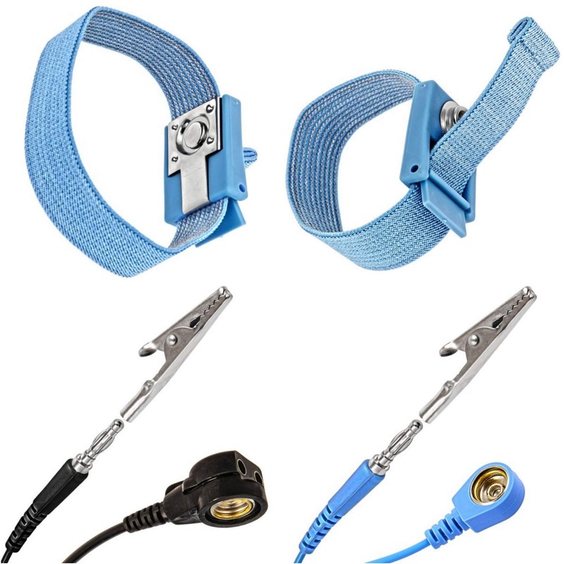 Minadax Anti-Static Grounding Band ESD Wrist Cuff Strap Adjustable with