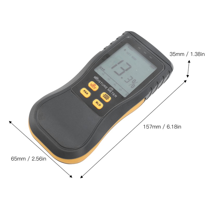 Moisture Meter Non Destructive Induction Moisture Detector for Softwood Hardwood