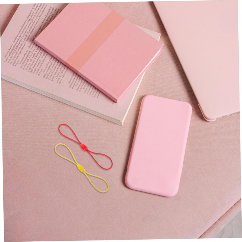 SHOWERORO 100pcs Elastic Phone Lanyard with Finger Ring Strap Shape