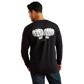 ARIAT Rebar Cotton Strong Bare Knuckle T-Shirt, Black, 3X-Large