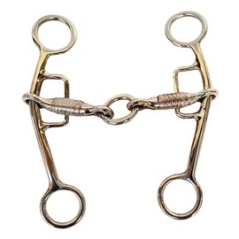 HILASON Western Stainless Steel Short Gag Bit | Horse Bits Walking Training Equine for Horses