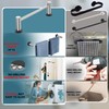 ULIBERMAGNET Magnetic Towel Holder,1 Set Magnetic Towel Rail Silver with