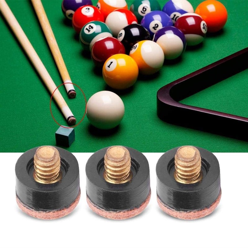 LATRAT 20 Stück 10 mm Feste Bits Billardqueue Ersatzschrauben für