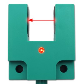 Fork Photoelectric Sensor 6 to 36 Volt NC NPN Detection Range 15 mm U-Photoelectric Light Sensor (15 mm - NPN NC)