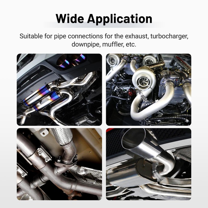 EVIL ENERGY 2.5 Inch 2 Bolt Exhaust Flange Connection Kit,