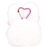 Esther Bunny Plush Zipper Mascot with Carabiner (Cream Bunny) Pouch