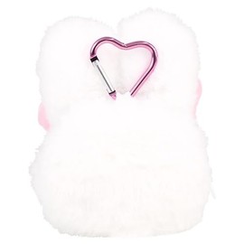 Esther Bunny Plush Zipper Mascot with Carabiner (Cream Bunny) Pouch