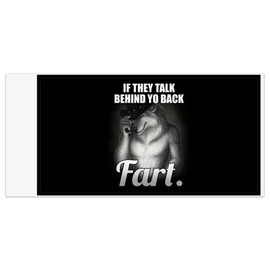 Graphics & More Talk Behind Your Back Fart Automotive Car Refrigerator Locker Vinyl Magnet