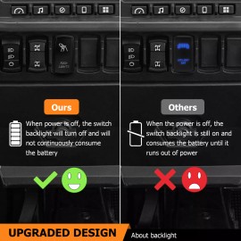 SI Blue ROCK LIGHTS Switch Wire Harness Kit For Toyota 4Runner Tacoma Tundra 2023