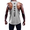 NELEUS Men's 3 Pack Dry Fit Athletic Sleeveless Muscle Tank,5031,Black,Grey,Red,3XL
